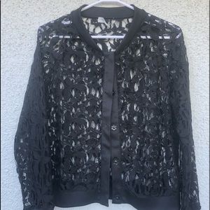 Black lace jacket